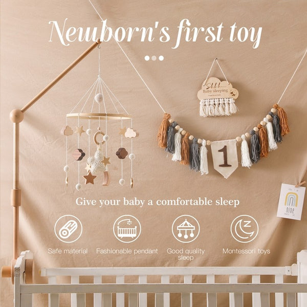 Wooden Luxury Baby Crib Mobile