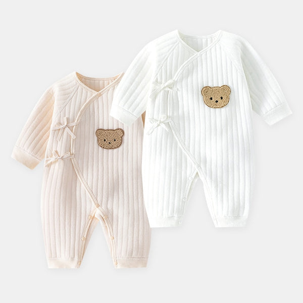 Bear Baby Jumpsuits with Hat Cotton